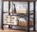 Rustic Brown Console Table — 3-Tier Entryway Shelf
