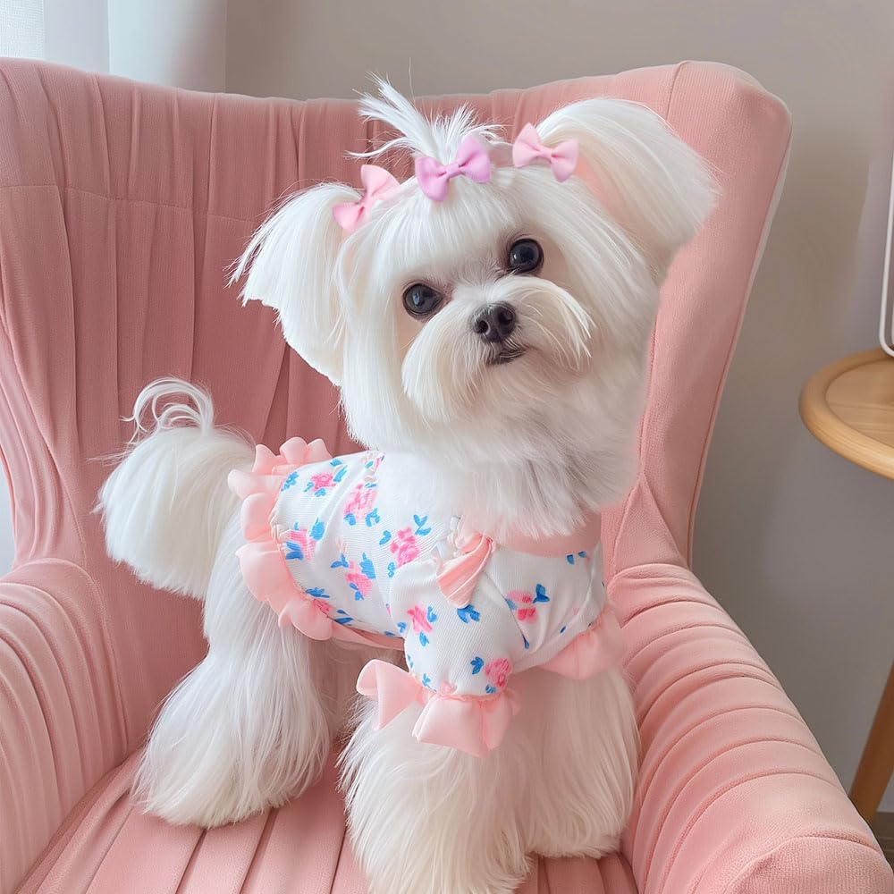 Vibrant Grosgrain Pet Hair Bows - Hình 6