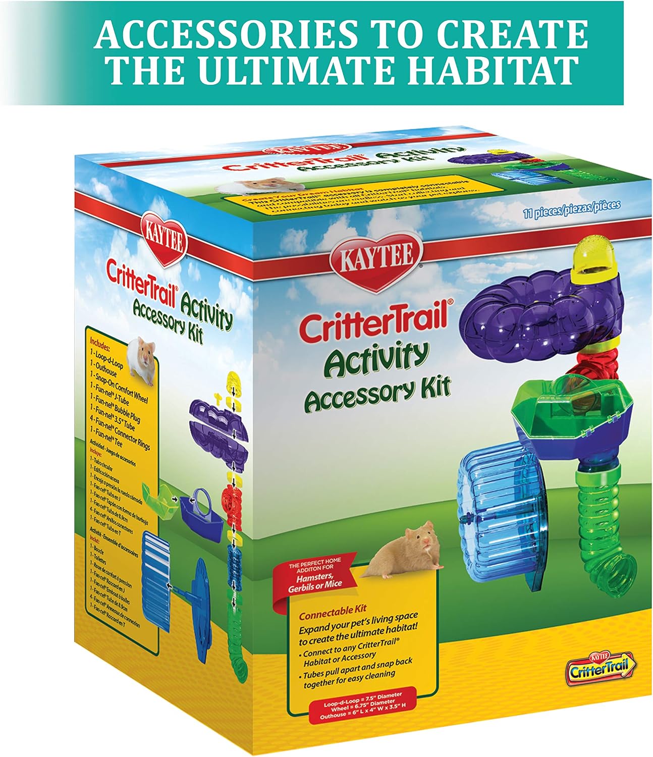 Kaytee CritterTrail Activity Accessory Kit - Hình 2