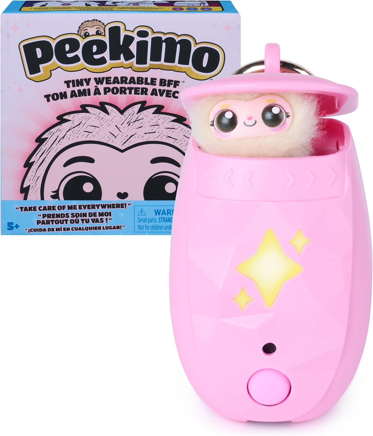 Wearable Interactive Sloth Pet Pod — Pink