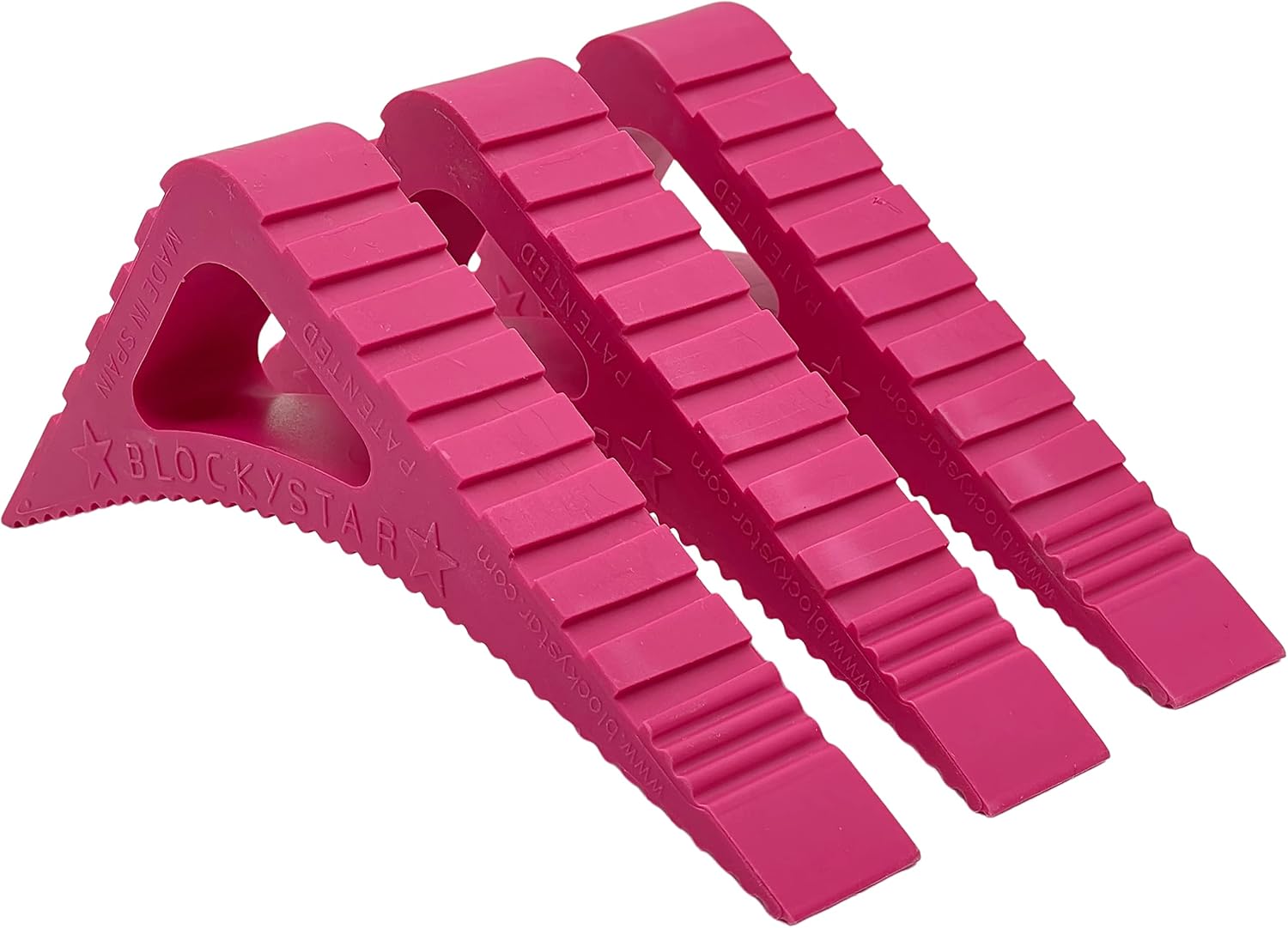 Blockystar Rubber Door Stopper & Window Wedge, Award Winning Decorative Doorstop, Multi-Surface Door Stoppers