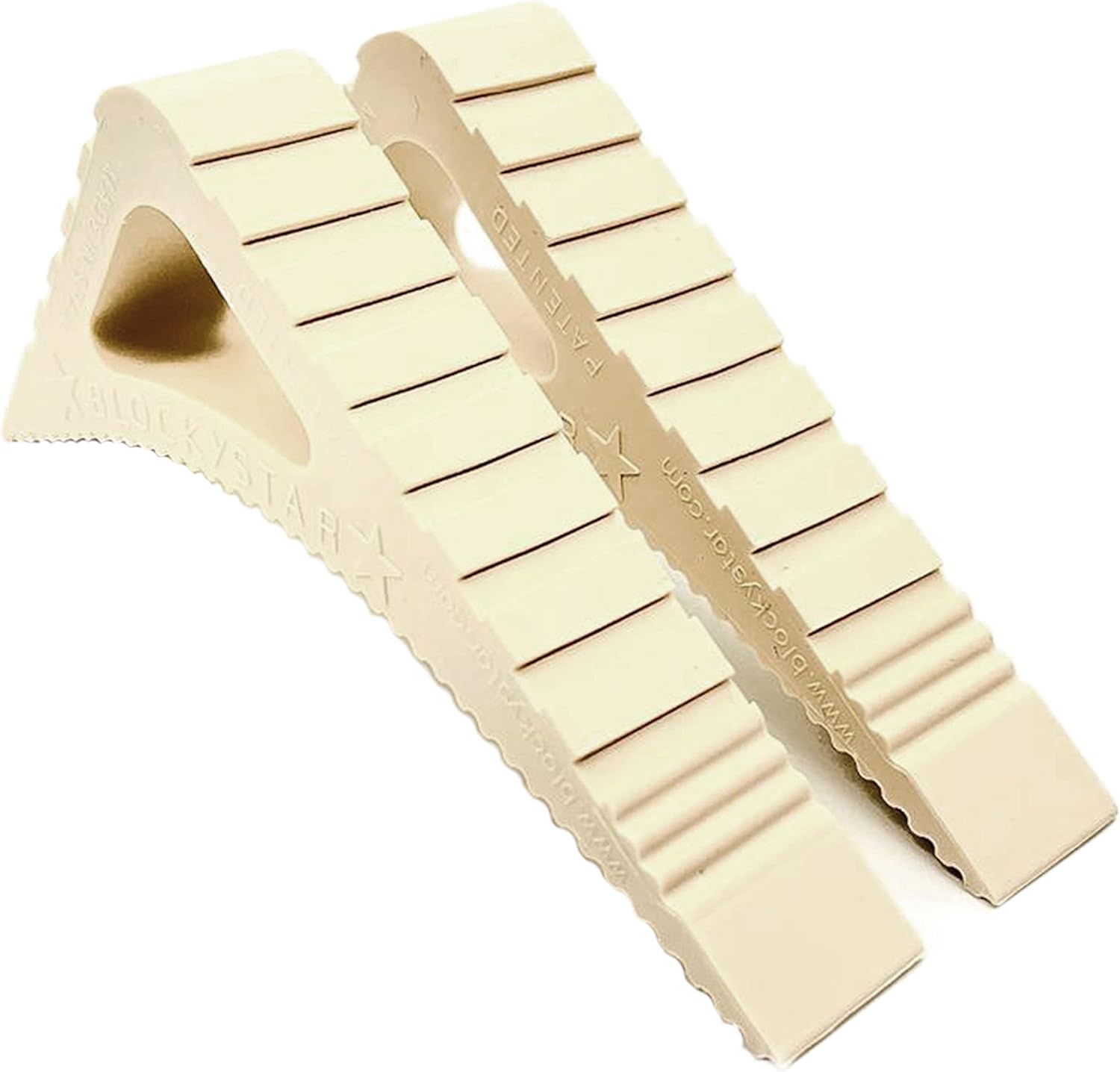 Blockystar Rubber Door Stopper & Window Wedge, Award Winning Decorative Doorstop, Multi-Surface Door Stoppers