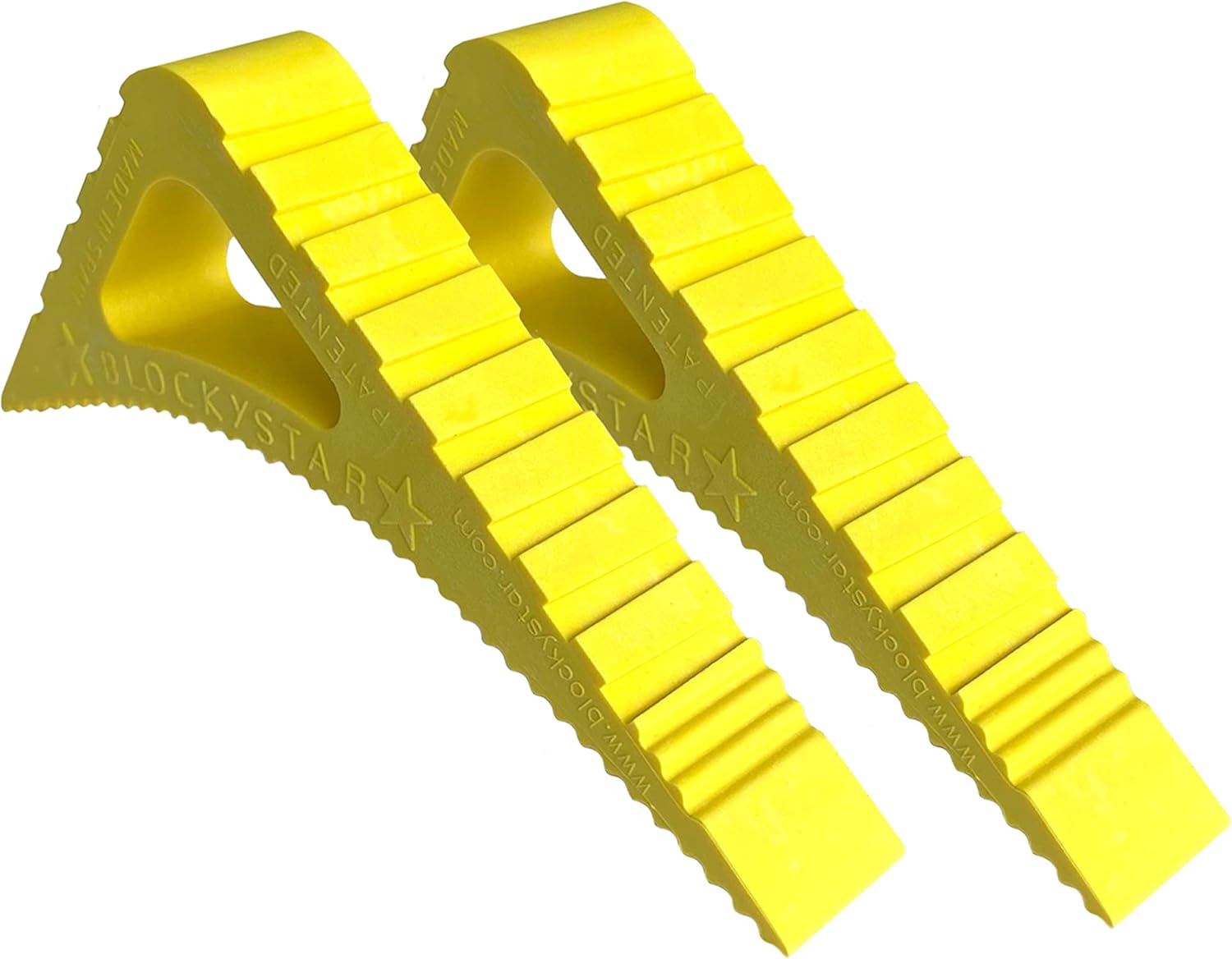 Blockystar Rubber Door Stopper & Window Wedge, Award Winning Decorative Doorstop, Multi-Surface Door Stoppers