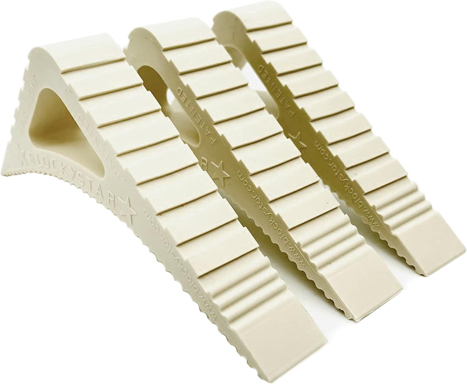 Blockystar Rubber Door Stopper & Window Wedge, Award Winning Decorative Doorstop, Multi-Surface Door Stoppers