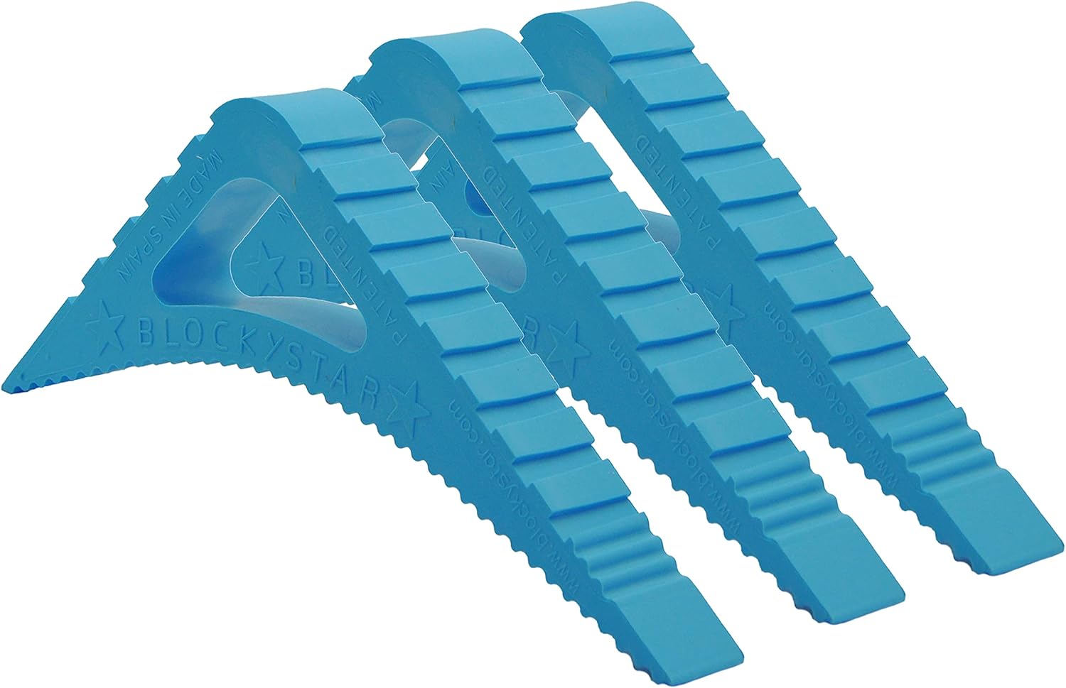 Blockystar Rubber Door Stopper & Window Wedge, Award Winning Decorative Doorstop, Multi-Surface Door Stoppers