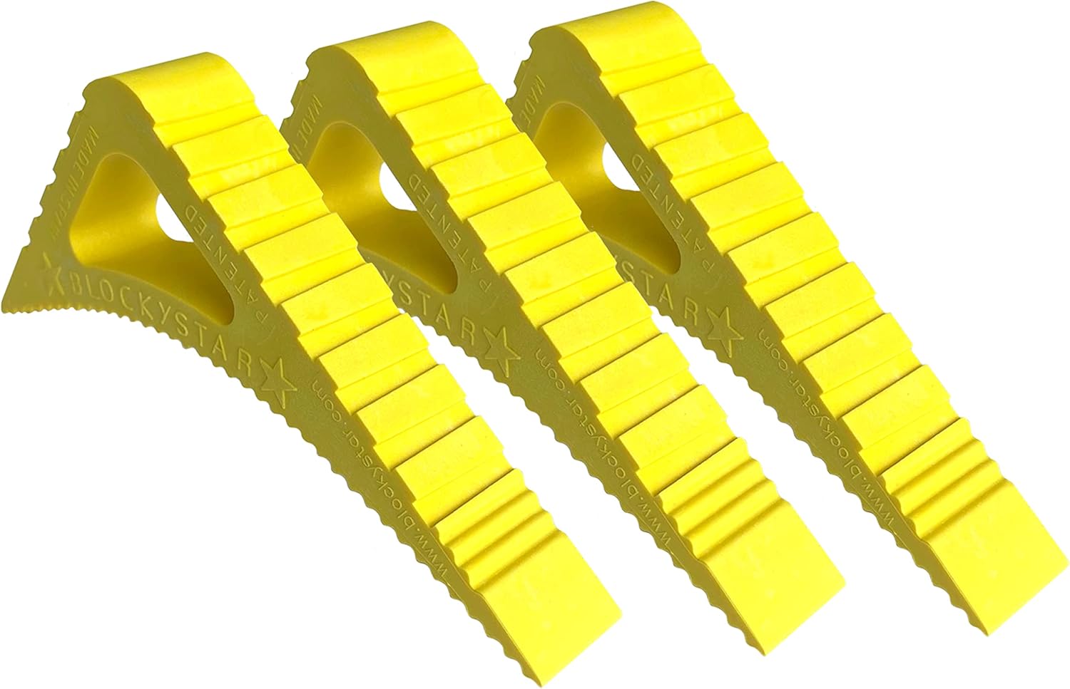 Blockystar Rubber Door Stopper & Window Wedge, Award Winning Decorative Doorstop, Multi-Surface Door Stoppers