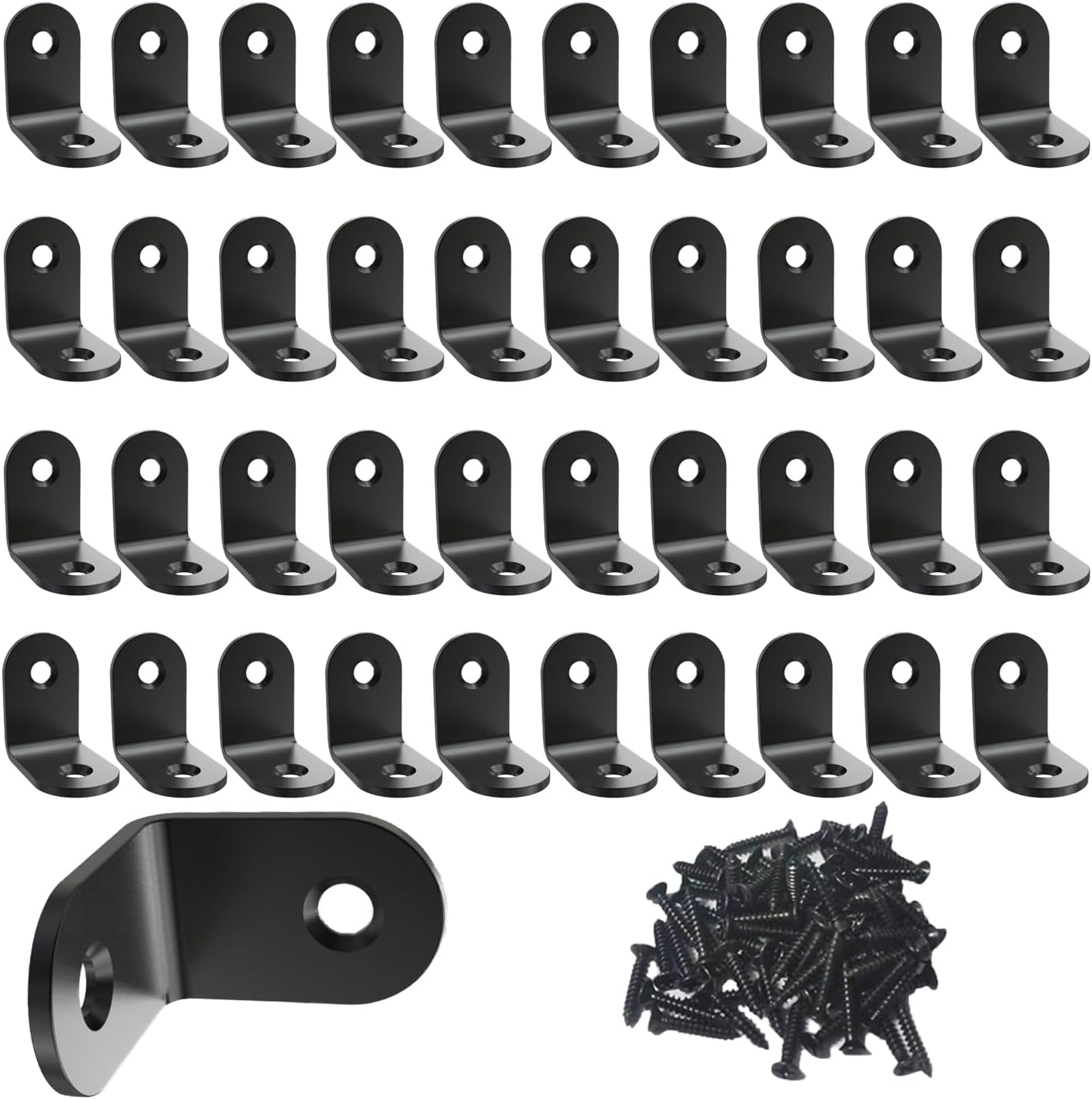 Corner Brace, L Bracket, Corner Brackets of Stainless Steel,Small Angle Support for Home Improvement,
