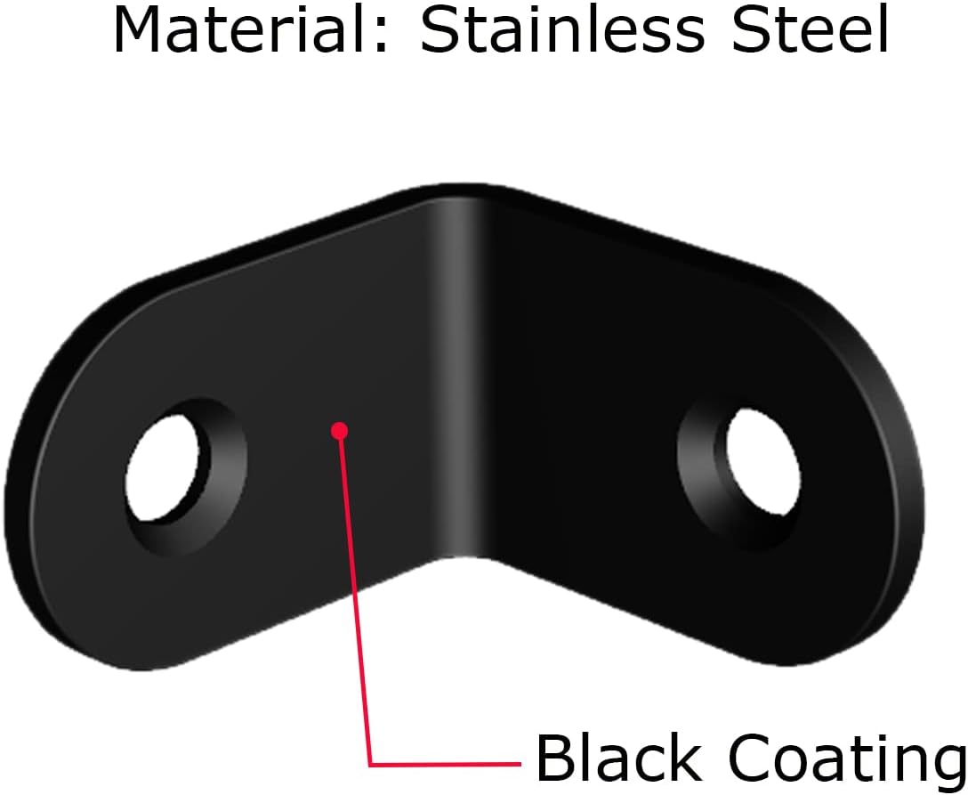 Corner Brace, L Bracket, Corner Brackets of Stainless Steel,Small Angle Support for Home Improvement,