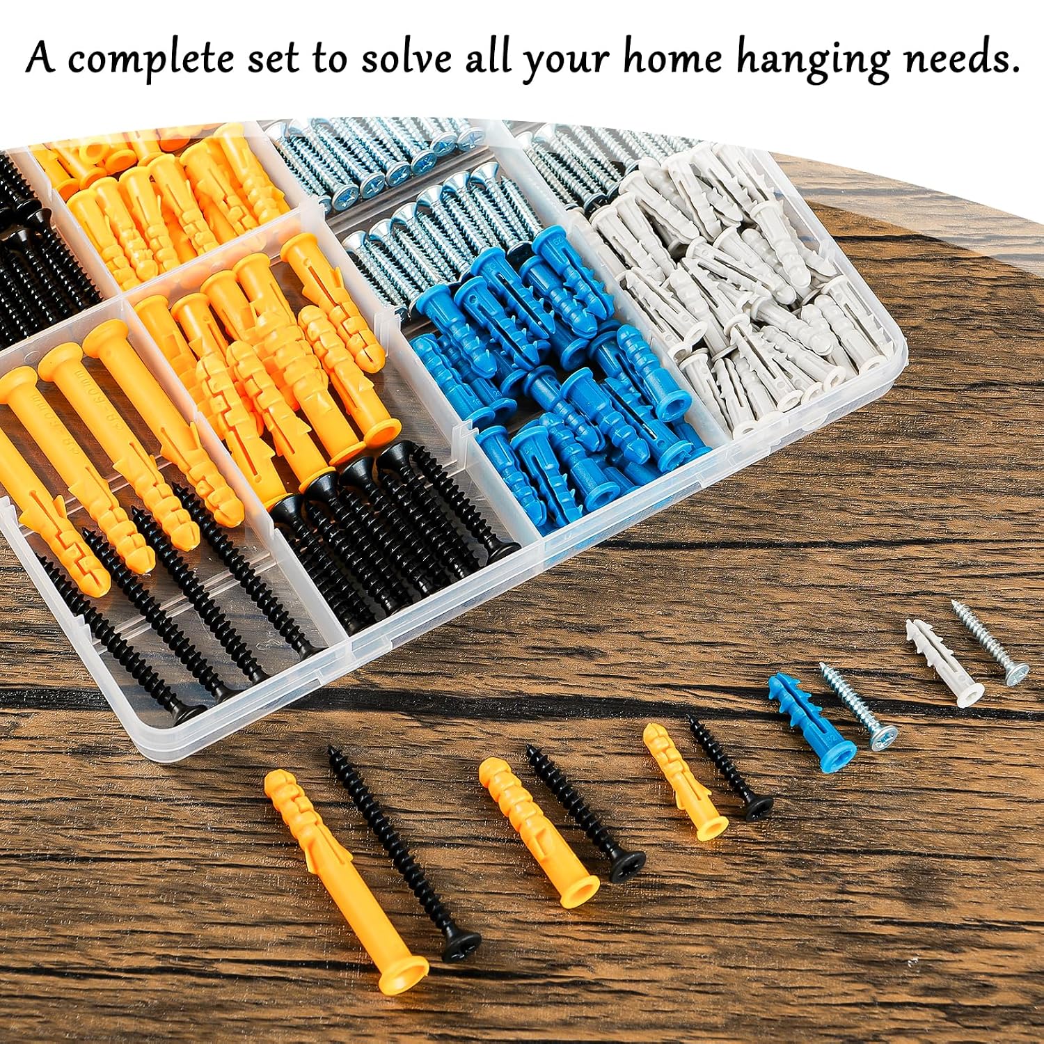 KURUI 270Pcs Wall Anchors Kit for Home Improvement and Decor, Replace Picture Hanging Nails