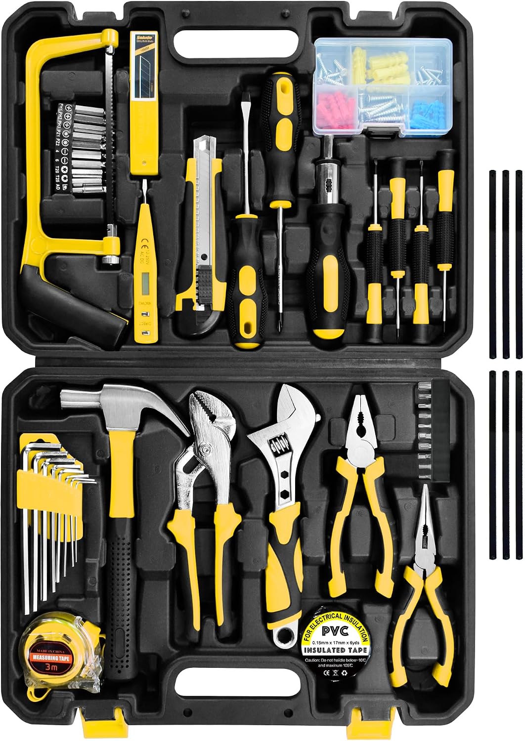 SOLUDE Tool Set,148-Piece Home Repair Tool Kit for Men Women College Students,Household Basic Hand