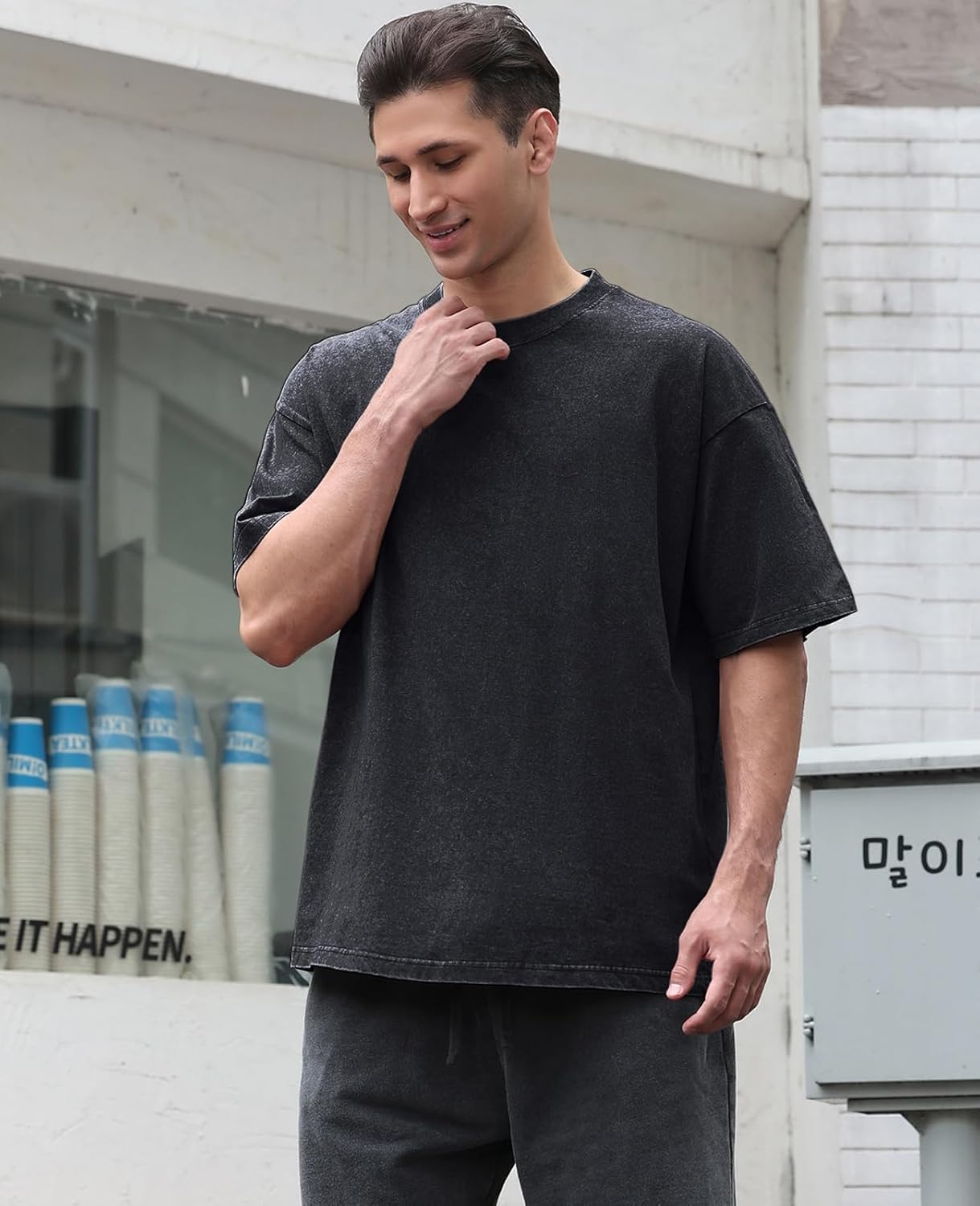 Essential Stonewashed Oversized T-Shirt - Hình 2