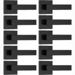 Matte Black Square Privacy Door Levers – 5-Pack Modern for Bedroom & — view 14