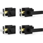 Matte Black Square Privacy Door Levers – 5-Pack Modern for Bedroom & — view 20