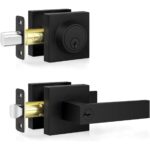 Matte Black Square Privacy Door Levers – 5-Pack Modern for Bedroom & — view 25