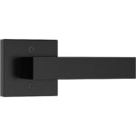 Matte Black Square Privacy Door Levers – 5-Pack Modern for Bedroom & — view 28