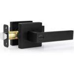 Matte Black Square Privacy Door Levers – 5-Pack Modern for Bedroom & — view 31