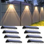 Outdoor Solar Fence Lights – IP65 Waterproof Wall Mount Deck Lighting