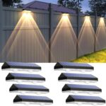 Outdoor Solar Fence Lights – IP65 Waterproof Wall Mount Deck Lighting