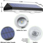 Outdoor Solar Fence Lights – IP65 Waterproof Wall Mount Deck Lighting — view 2