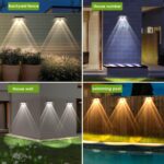 Outdoor Solar Fence Lights – IP65 Waterproof Wall Mount Deck Lighting — view 6