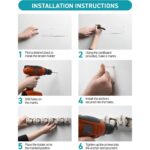 Wall Mounted Broom & Mop Holder with 5 Slots & 6 Hooks — view 5
