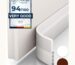 White Door Seal Strip – 39 Inch Adhesive Draft Blocker