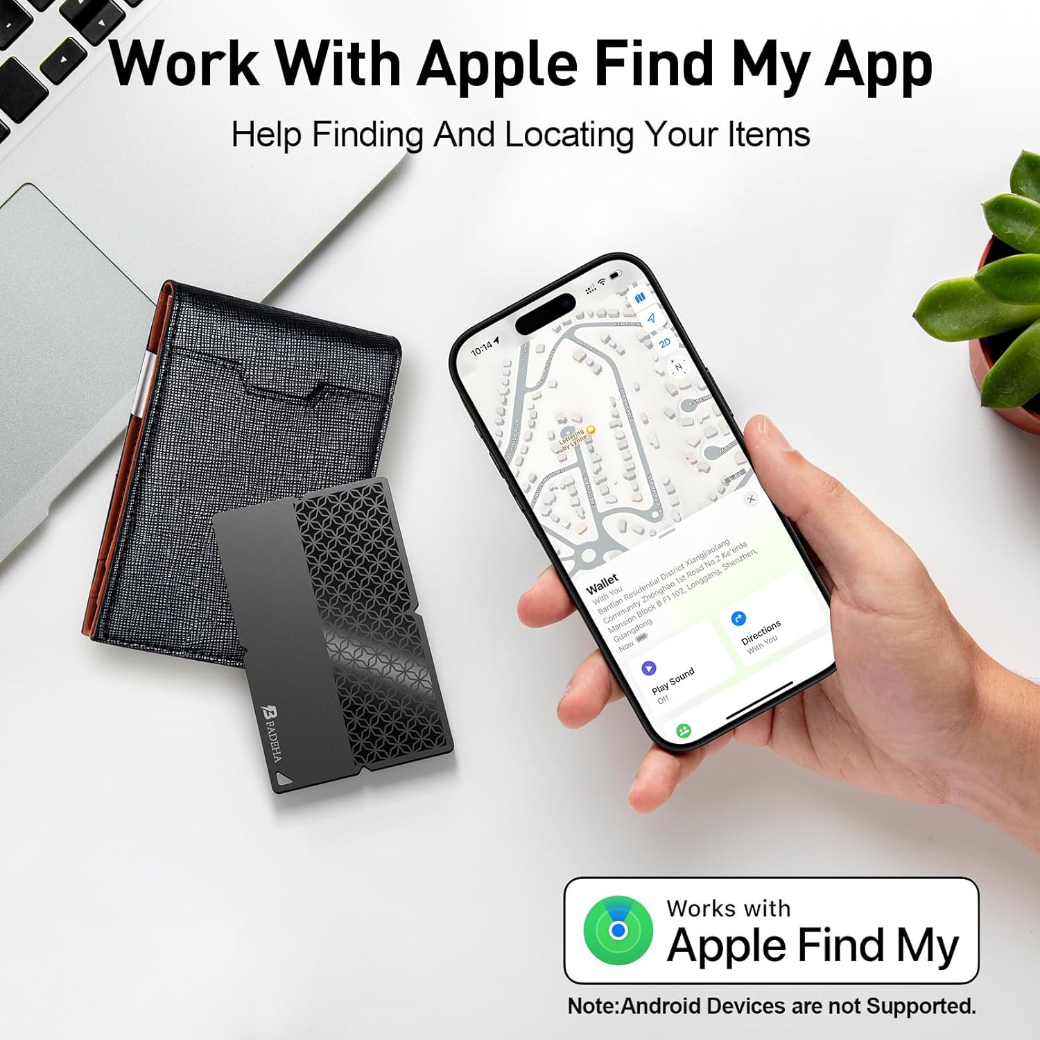 2026 Apple MFi Certified Wallet Tracker Smart Card for Find My | Ultra Thin