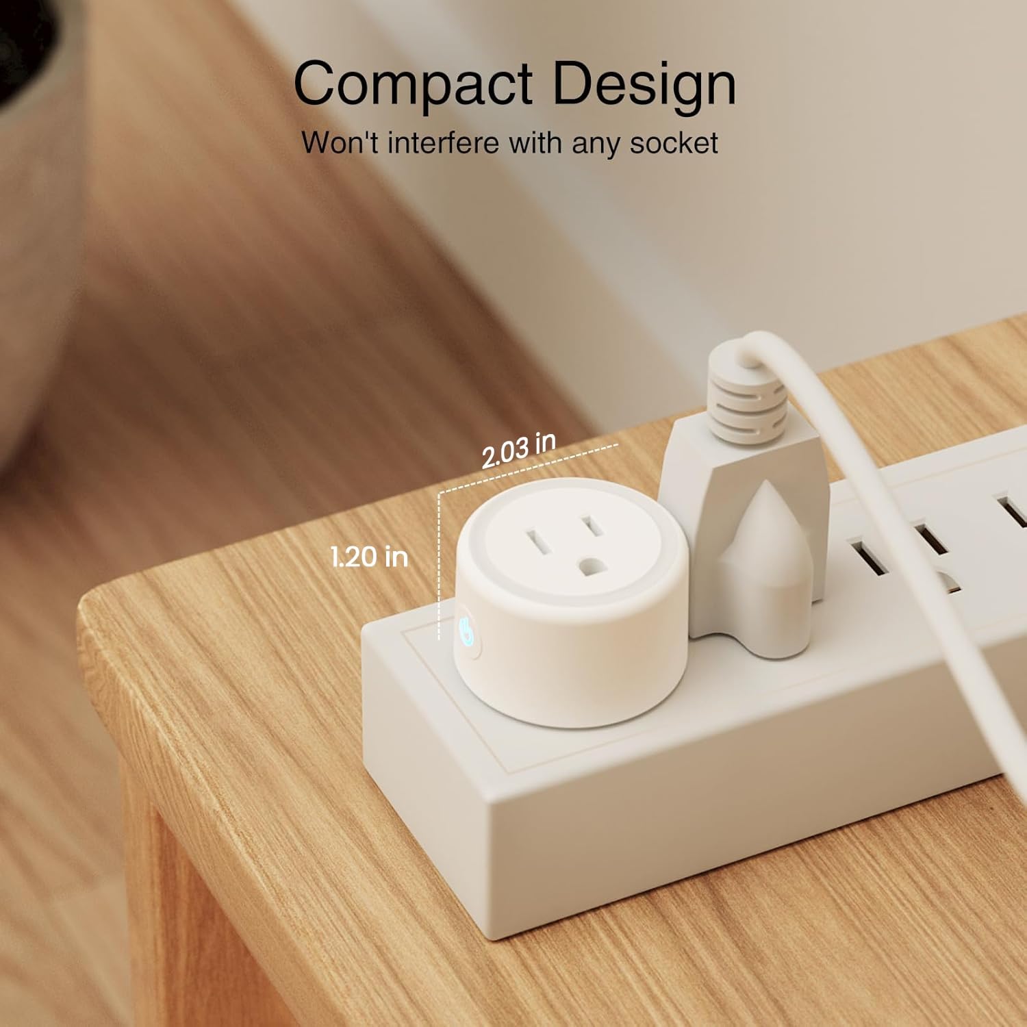 GHome Smart Plug, WiFi Smart Plugs Work with Alexa and Google Home, Smart Outlet