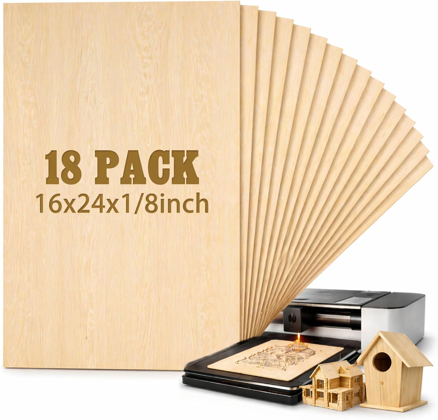 Large 1/8 Inch Basswood Plywood Sheets