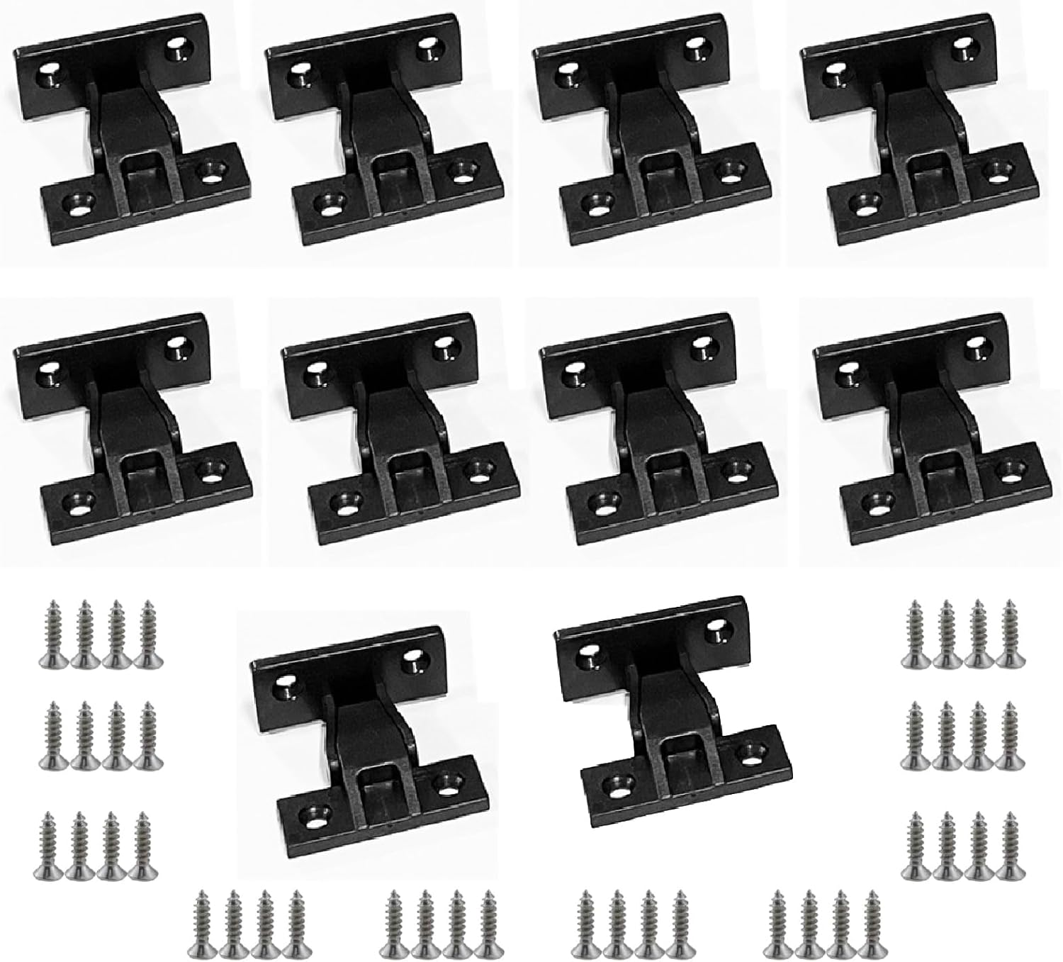 Quick-Fit Black Cabinet Hinges