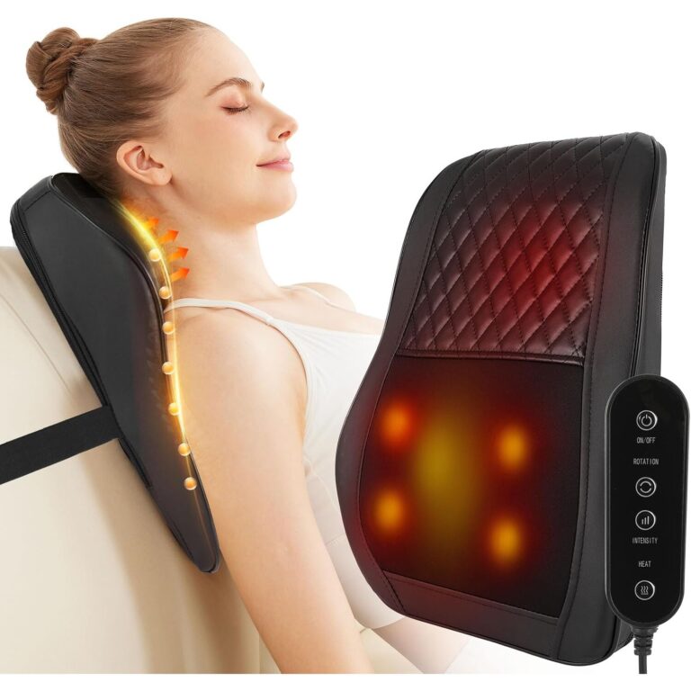 Ergonomic Shiatsu Neck & Back Massager with Heat