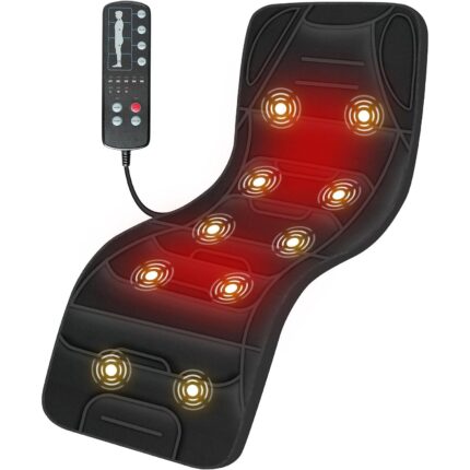 Full Body Vibration Massage Mat with Heat – 10 Motors, 5 Modes