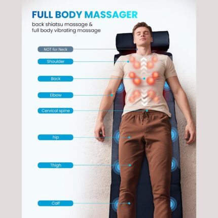 Full Body Massage Mat with Graphene Heat & Vibration — view 2