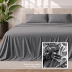UltraSoft Grey Microfiber Sheet Set - Hình 6
