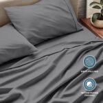 UltraSoft Grey Microfiber Sheet Set - Hình 7