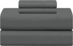 Deluxe Navy Blue Striped Microfiber Sheet Set - Hình 15