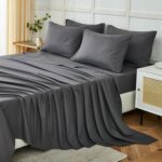 Soft Sage Green Microfiber Sheet Set - Hình 11