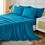 Soft Sage Green Microfiber Sheet Set - Hình 13