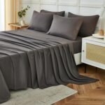 Soft Sage Green Microfiber Sheet Set - Hình 15