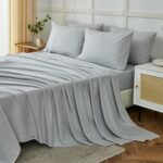 Soft Sage Green Microfiber Sheet Set - Hình 8