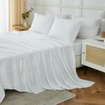Soft Sage Green Microfiber Sheet Set - Hình 9