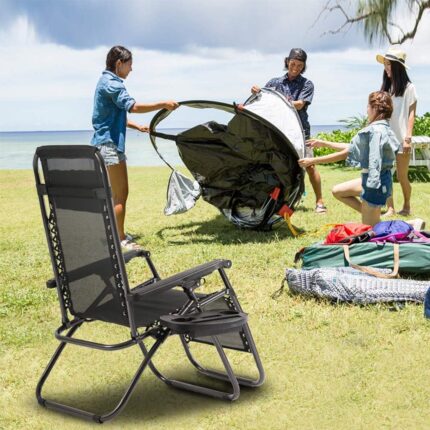 Black Zero Gravity Recliner Chairs - Hình 2