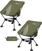 Lightweight Black Reclining Camp Chair - Hình 10