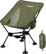 Lightweight Black Reclining Camp Chair - Hình 11