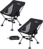 Lightweight Black Reclining Camp Chair - Hình 13