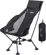 Lightweight Black Reclining Camp Chair