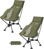 Lightweight Black Reclining Camp Chair - Hình 16