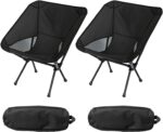Ultralight Black Compact Backpacking Chair - Hình 10