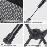 Ultralight Black Compact Backpacking Chair - Hình 4