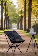 Ultralight Black Compact Backpacking Chair - Hình 5
